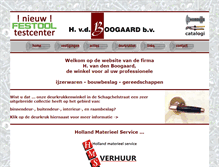 Tablet Screenshot of hvdboogaard.com